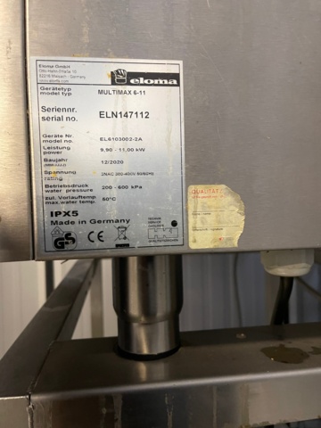 898067-5 Combi oven Eloma Multimax 6-11 incl. stand -2020