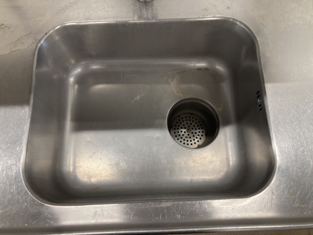 1045656-8 Stainless kitchen bench with sink