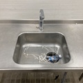 1045660-3 Stainless kitchen bench with sink