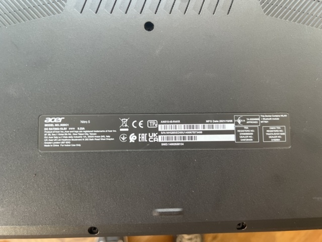 1023707-8 Laptop Acer Nitro 5 AN515-45-R4KR