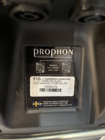 963418-10 Sound system, Prophon & t&m-Systems