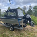 1013117-2 Faster 525 SC Tohatsu 90hp 4-stroke 2021 only 10 hours, trailer