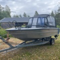 1013117-1 Faster 525 SC Tohatsu 90hp 4-stroke 2021 only 10 hours, trailer