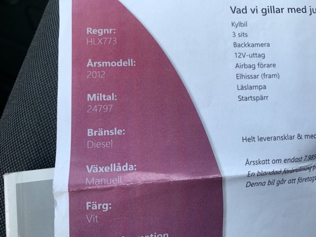 1044538-73 Renault Master Chassis Cab 3.5 T 2.3 dCi - 2012