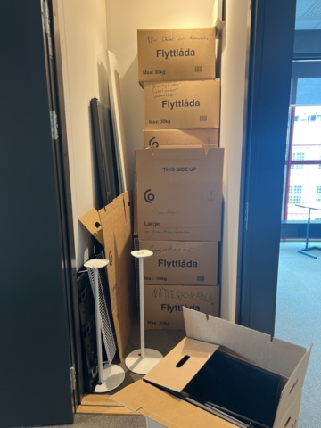 1023782-1 Office accessories in several boxes