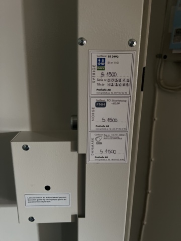 1022773-3 Safe Prosafe S1500