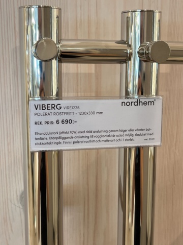 963513-2 Electric towel dryer, Nordhem Viberg