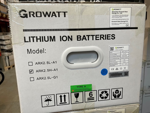 1053134-6 Set - Growatt solcell-batterier 10kW-paket  [nytt]