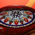 1053178-1 Ceiling roundel in Glass Mosaic, Tiffany style, diam approx. 150 cm