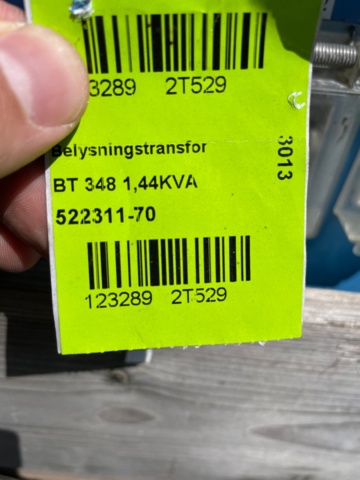 1053074-5 Lighting transformers BT 348, 12 pieces