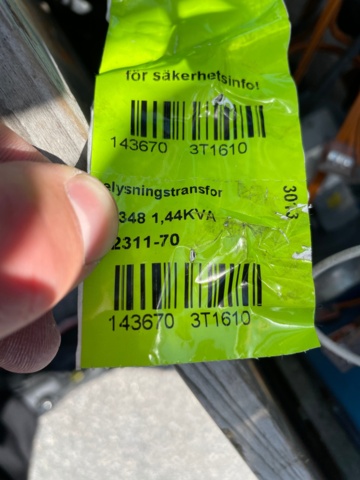 1053074-9 Lighting transformers BT 348, 12 pieces