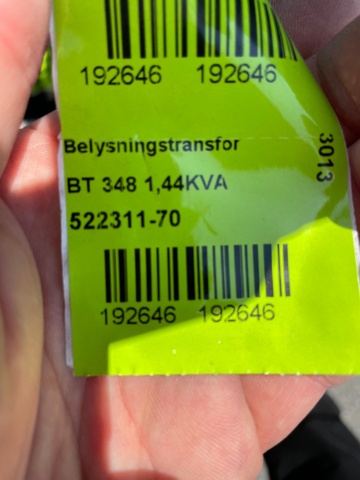 1053074-11 Lighting transformers BT 348, 12 pieces