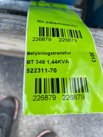 1053074-15 Lighting transformers BT 348, 12 pieces