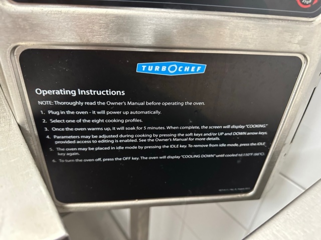 991703-3 Tunnelpizzaugn Turbochef HHC 2620 och stativ på hjul