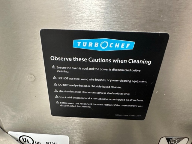 991703-9 Tunnelpizzaugn Turbochef HHC 2620 och stativ på hjul