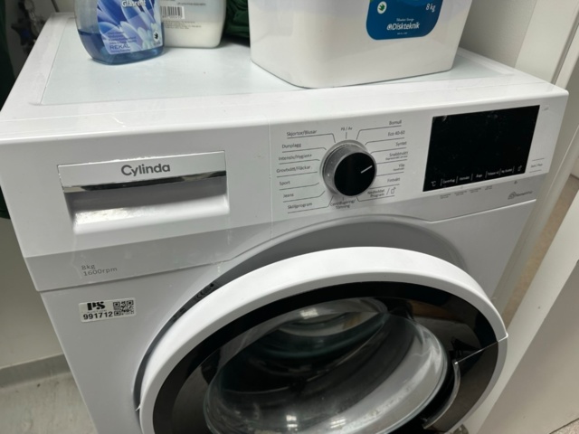 991712-1 Washing machine Cylinda 8 kg FT5586X