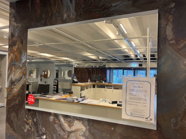 1023960-2 Bathroom commode Dansai Urban 180 and mirror