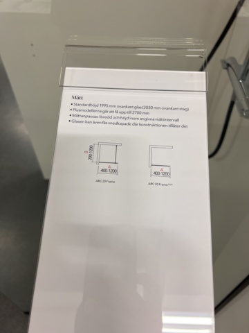 1023967-6 Shower ARC 20 frame