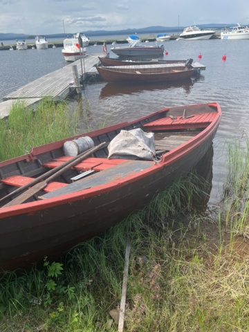 897381-1 Mahogany boat 5 with Solo 1 cyl 4 stroke