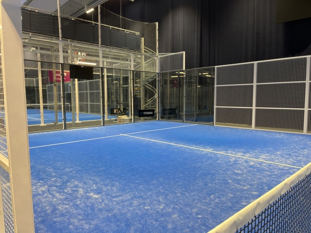 1013146-6 Padel court double, panorama, net & lighting