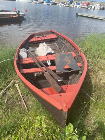 897381-5 Mahogany boat 5 with Solo 1 cyl 4 stroke