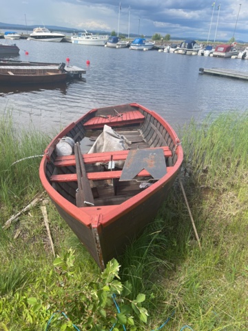 897381-6 Mahogany boat 5 with Solo 1 cyl 4 stroke