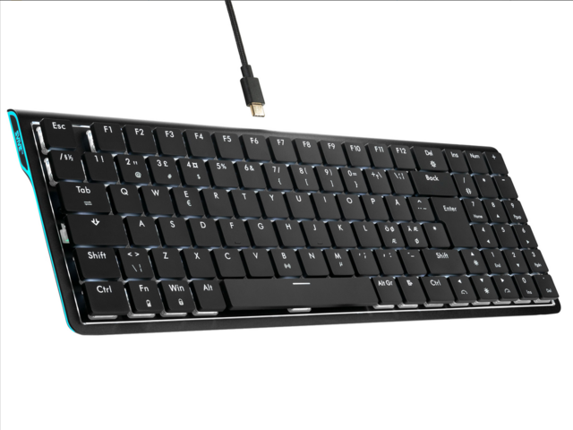 1054402-1 Wireless Gaming Keyboard Svive Triton RGB Low Profile (Black)