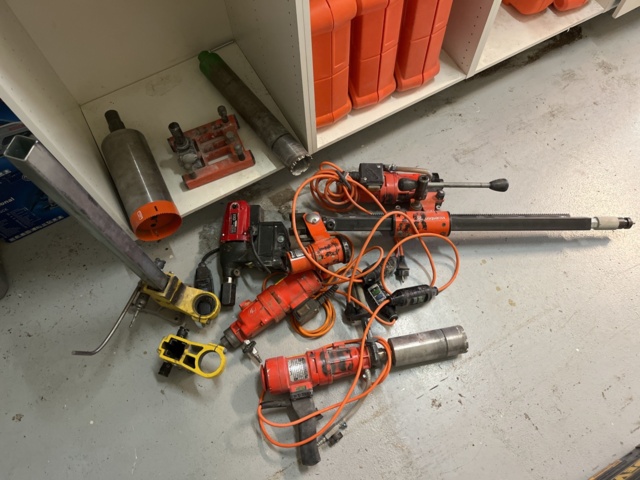 963601-15 Core drill with accessories, Weka &amp; Husqvarna