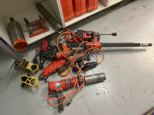 963601-1 Core drill with accessories, Weka &amp; Husqvarna