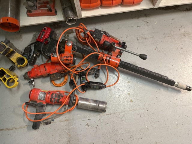 963601-7 Core drill with accessories, Weka &amp; Husqvarna