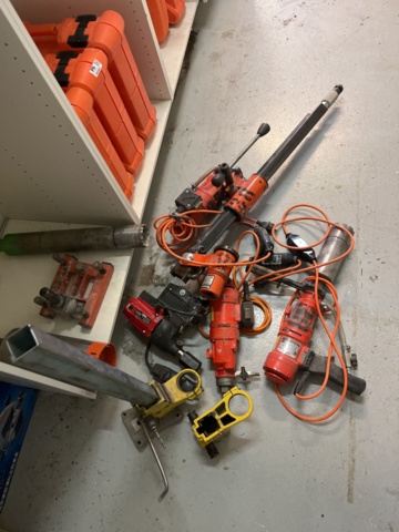 963601-12 Core drill with accessories, Weka &amp; Husqvarna