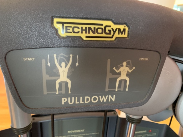 993051-3 Gym machine TechnoGym Pulldown