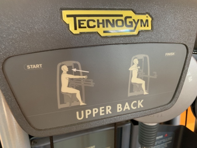 993058-3 Gym machine TechnoGym Upper Back