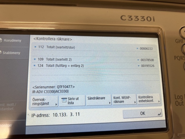 1022315-5 Canon Imagerunner advance c3330i