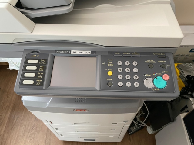 1055011-3 Oki printer mc851+ laser printer