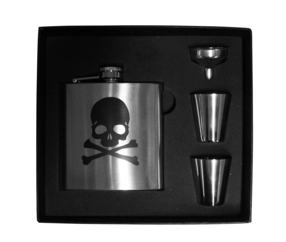 1055425-1 Pocket fountain "Hangover" in stainless steel 12-pack, complete kit