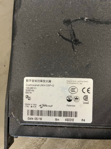 1048018-5 Output stage Powersoft Quattrocanali 2404 amp
