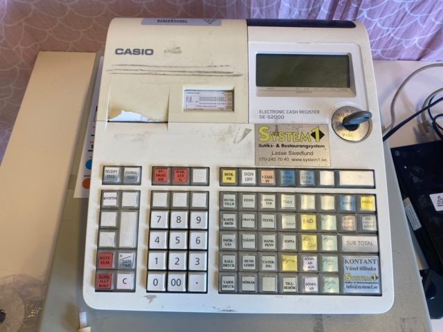 1056713-2 Cash register Casio SE-S2000