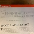 1035563-3 Wood lathe Jonsered's SP-20