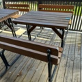 991919-2 Picnic tables (14) with fixed benches