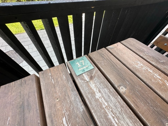 991990-3 Picnic tables (17) with fixed benches