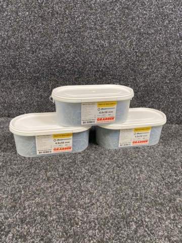 1058167-1 3st Förpackningar Trallskruv 4.8x58 grabber TREX C4