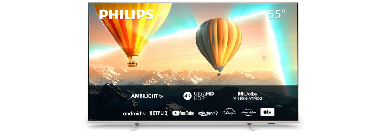 1054322-1 55" 4K LED Ambilight TV Philips 55PUS8057/12