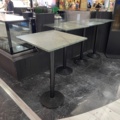 898168-1 11 sturdy tables with green marble tops. ATTENTION! See info for size