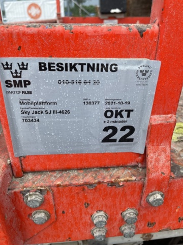 996469-32 Skyjack SJ III 4626 saxlift