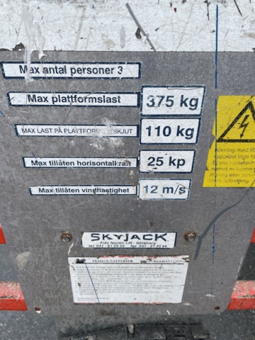 996469-31 Skyjack SJ III 4626 saxlift