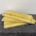 898266-1 3 larger Exxent cutting boards approx. 75x30 cm made of rubber tree