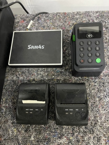 898276-4 Cash register system Sam45 with 2 mini printers and 1 iZeetle