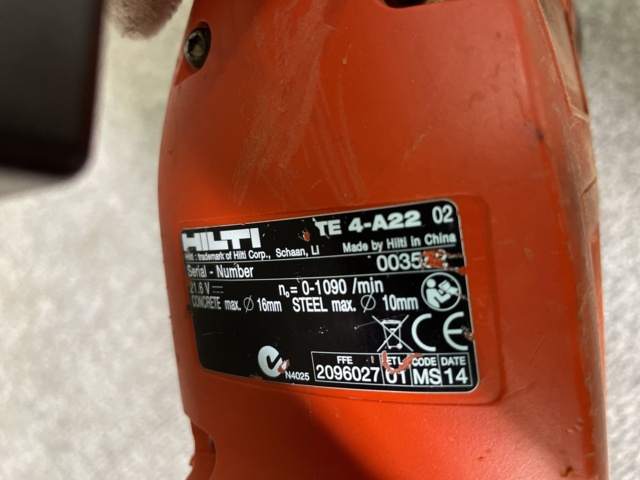 996517-6 Hilti TE 4-A22