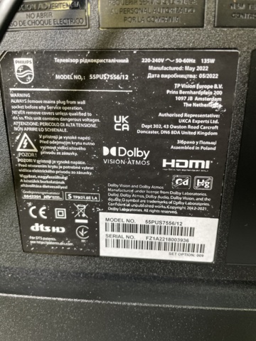 996521-12 2 Philips TVs plus wall mounts